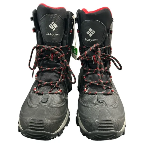 Columbia Bugaboot III Men's Black Insulated Waterproof Winter Boots Size 8
