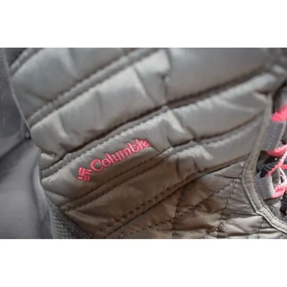 Columbia Kids Cozy Quilted Winter Boots with Vibrant‎ Laces Size 2