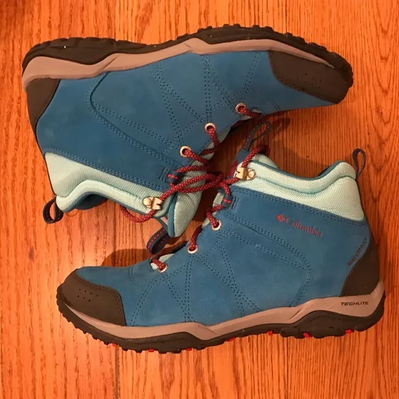 Columbia Suede Waterproof Boots, Blue