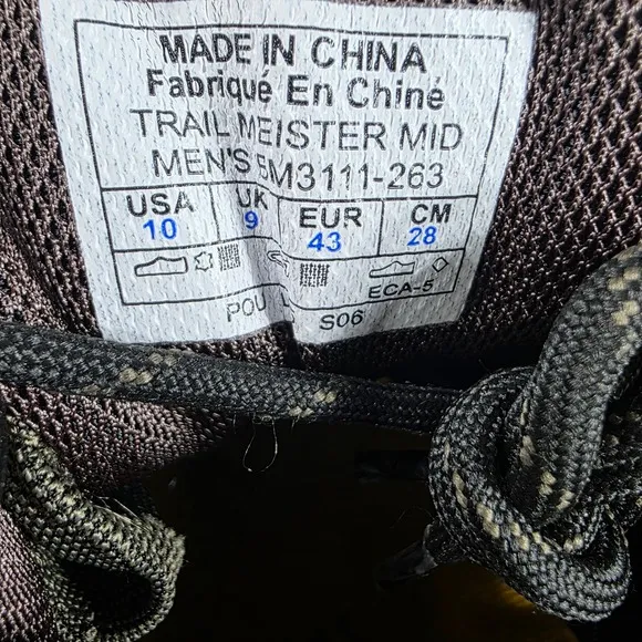 Columbia Trail Meister Mid Hiking Boots Waterproof Mens Size 10