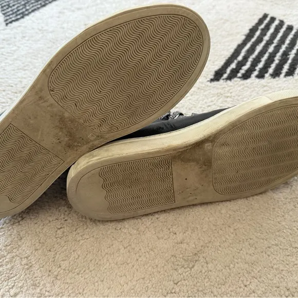 Common Projects Black and White High-Top Sneakers