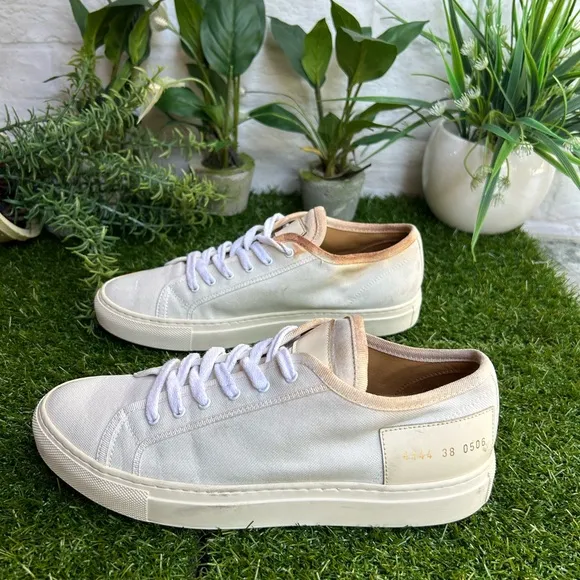 Common ProjectsWhite RecycledNylon TournamentLow Sneakers size 38 US8