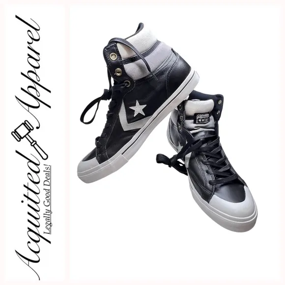Converse All Star CONS Leather High Top Sneakers NWOT