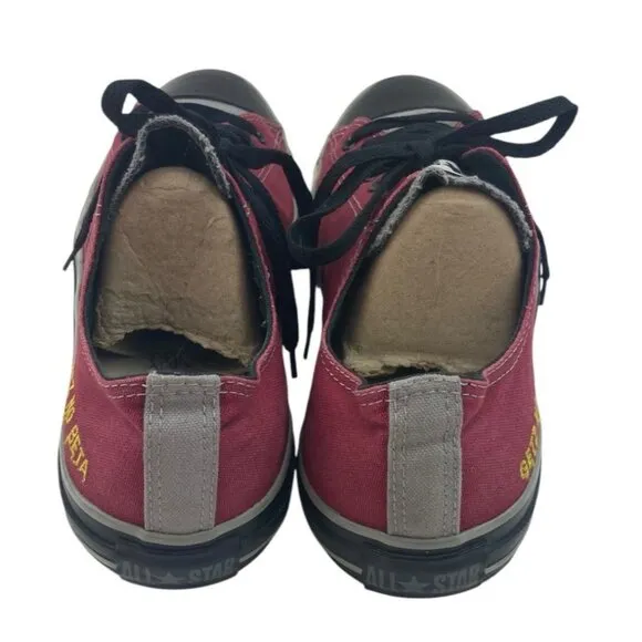 Converse All Star Mens Converse Sneakers M12 W14 Burgundy Black Getz No Beta