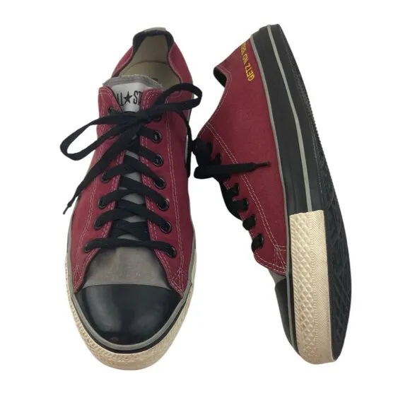 Converse All Star Mens Converse Sneakers M12 W14 Burgundy Black Getz No Beta