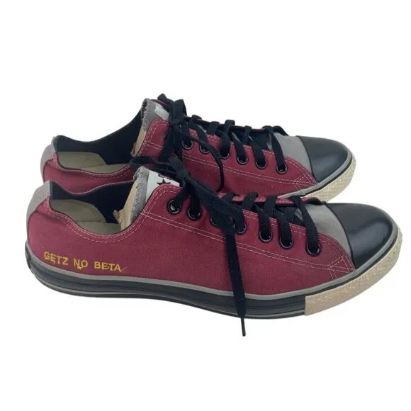 Converse All Star Mens Converse Sneakers M12 W14 Burgundy Black Getz No Beta