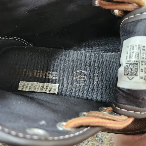 Converse All Star Thinsulate Brown Leather High-Top Sneakers, Men's 9.5