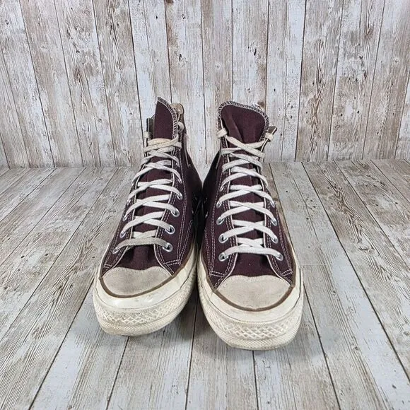 Converse Chuck 70 Hi Brown Canvas Vintage Style Sneakers Men's Size 10.5‎