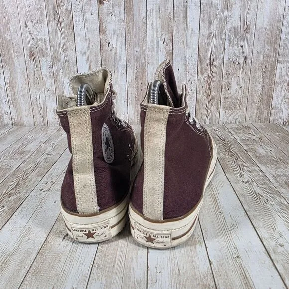 Converse Chuck 70 Hi Brown Canvas Vintage Style Sneakers Men's Size 10.5‎