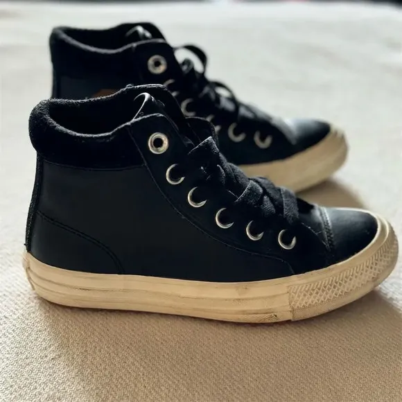 Converse Chuck Taylor All Star PC Boot Hi Junior Black/Caramel Size 13