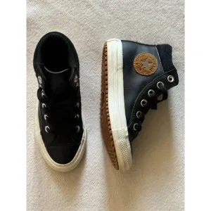 Converse Chuck Taylor All Star PC Boot Hi Junior Black/Caramel Size 13