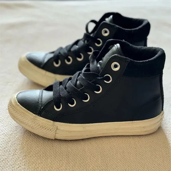 Converse Chuck Taylor All Star PC Boot Hi Junior Black/Caramel Size 13