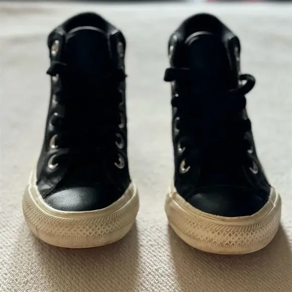Converse Chuck Taylor All Star PC Boot Hi Junior Black/Caramel Size 13