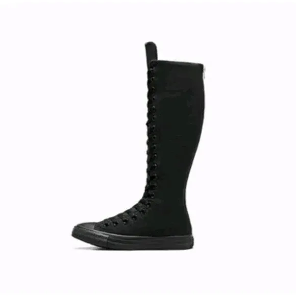 Converse Chuck Taylor All Star XX Hi Black Womens Boots Knee High Size 9 A12325C