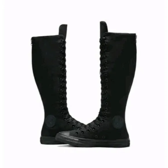 Converse Chuck Taylor All Star XX Hi Black Womens Boots Knee High Size 9 A12325C