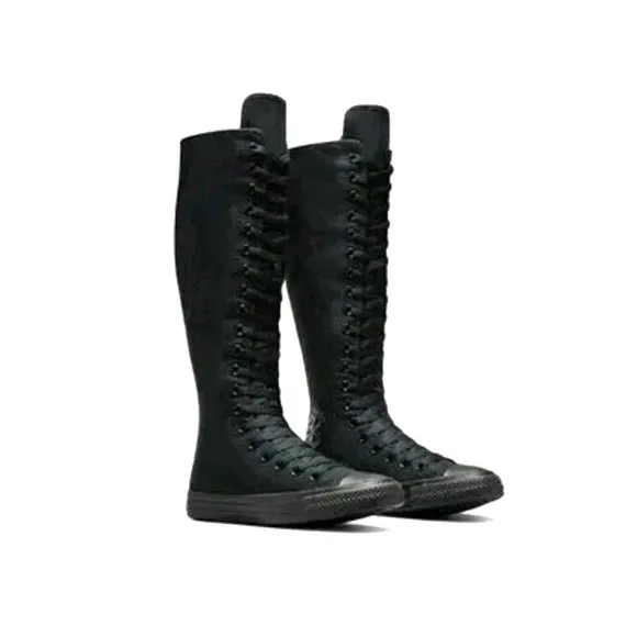 Converse Chuck Taylor All Star XX Hi Black Womens Boots Knee High Size 9 A12325C