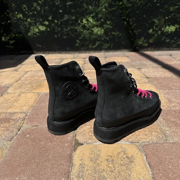 Converse Chuck Taylor Crafted Boot Black Prime Pink 173213C