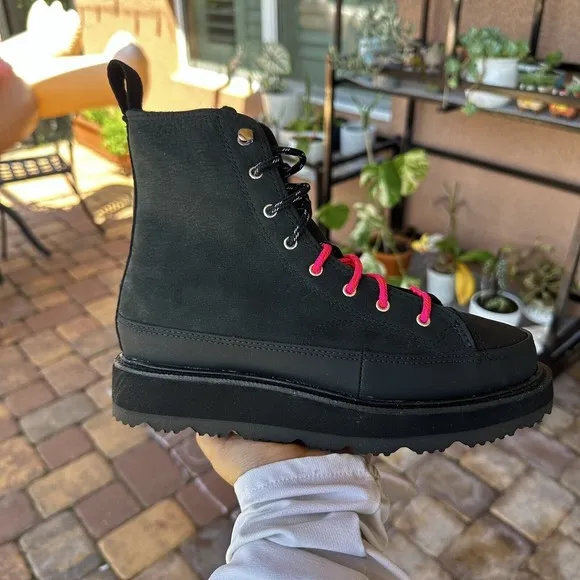 Converse Chuck Taylor Crafted Boot Black Prime Pink 173213C