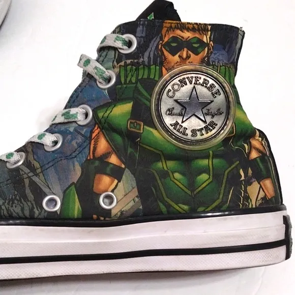 Converse CTAS DC Comics Green Arrow Hi Top Sneakers Unisex Men's US 6, Women's 8