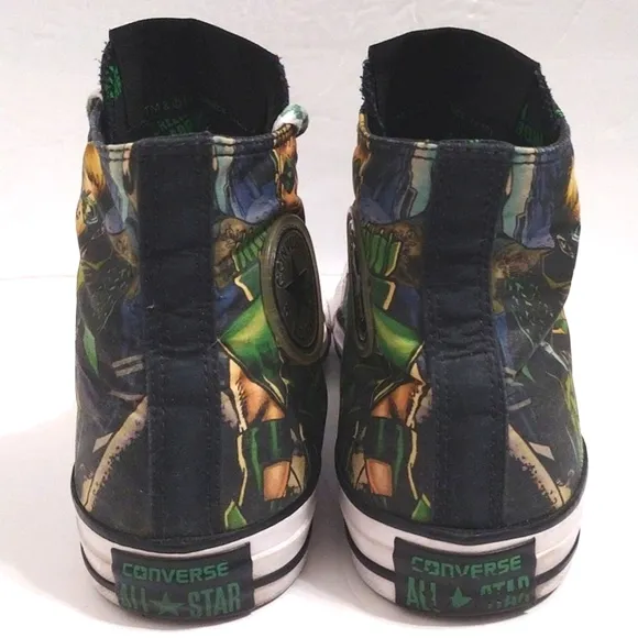 Converse CTAS DC Comics Green Arrow Hi Top Sneakers Unisex Men's US 6, Women's 8