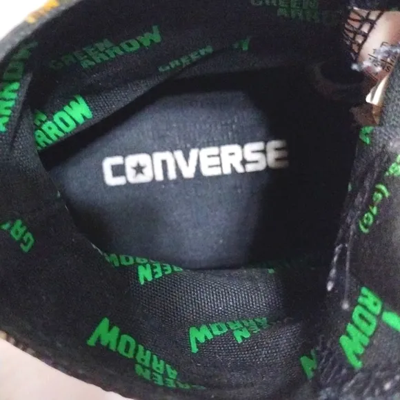 Converse CTAS DC Comics Green Arrow Hi Top Sneakers Unisex Men's US 6, Women's 8