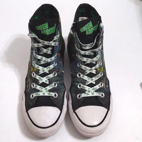 Converse CTAS DC Comics Green Arrow Hi Top Sneakers Unisex Men's US 6, Women's 8