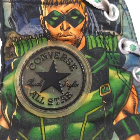 Converse CTAS DC Comics Green Arrow Hi Top Sneakers Unisex Men's US 6, Women's 8