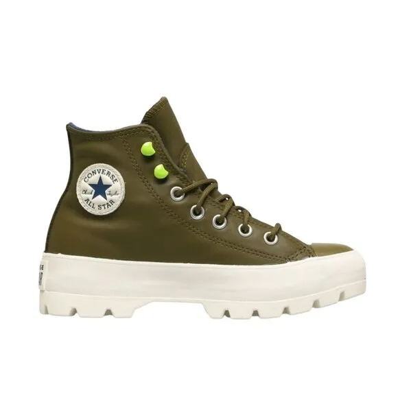 Converse CTAS Moss Olive Gortex Lug Sole Leather Sneakers Size 7.5 568764C