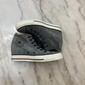 Converse Gray Platform Sneakers with White Sole