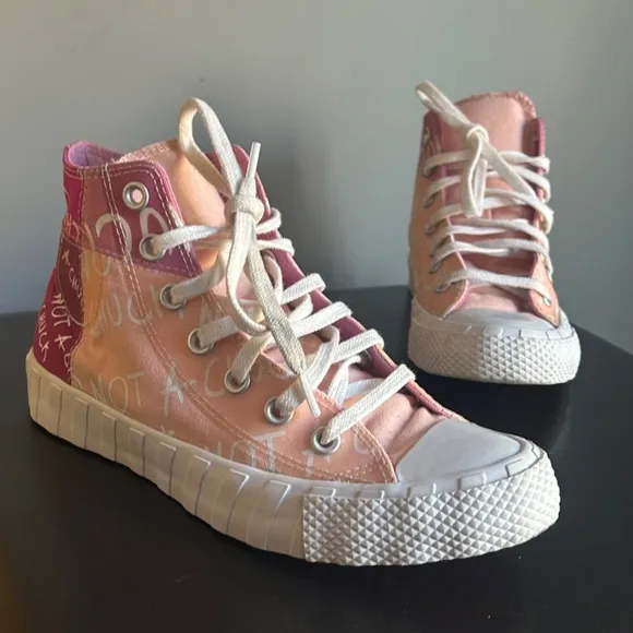 Converse ‘Not a Chuck’ Pink Two Tone High Top Sneakers