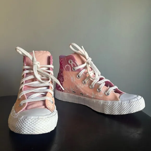 Converse ‘Not a Chuck’ Pink Two Tone High Top Sneakers