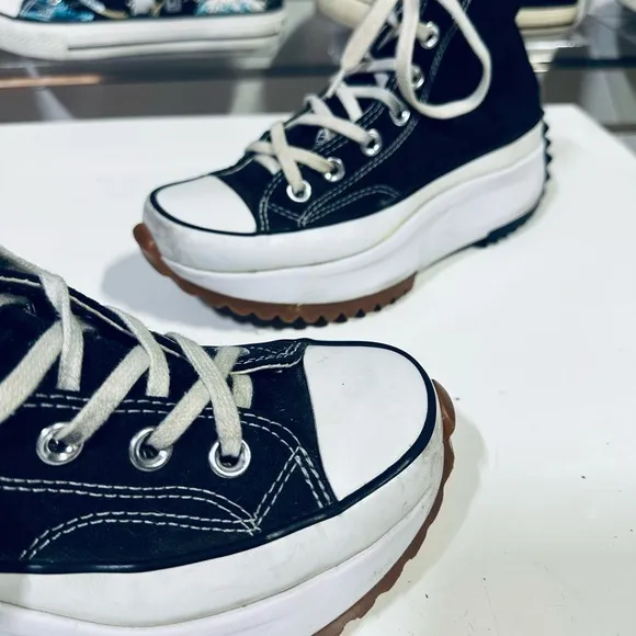 Converse Run Star Hike Canvas Platform Hi Top Chunky Sole   Sneakers 166800C