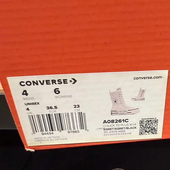 Converse White High-Top Platform Sneakers