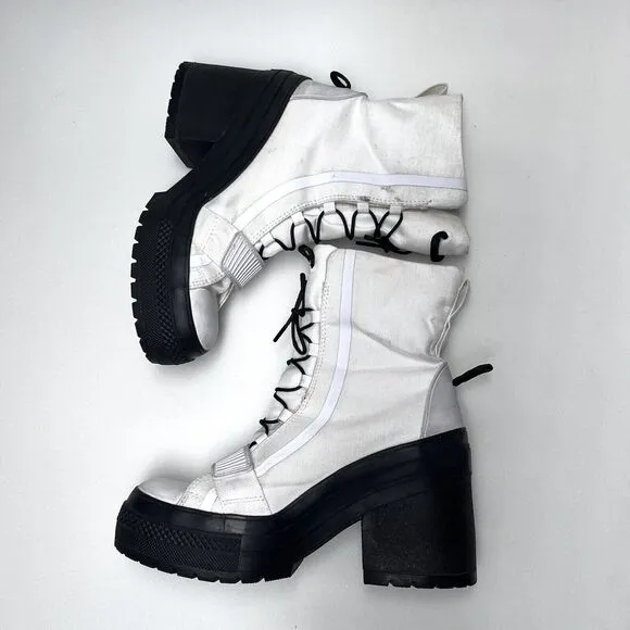 Converse Women's Chuck Taylor All Star Platform Heel Boot US 8.5 White GR 82 XX