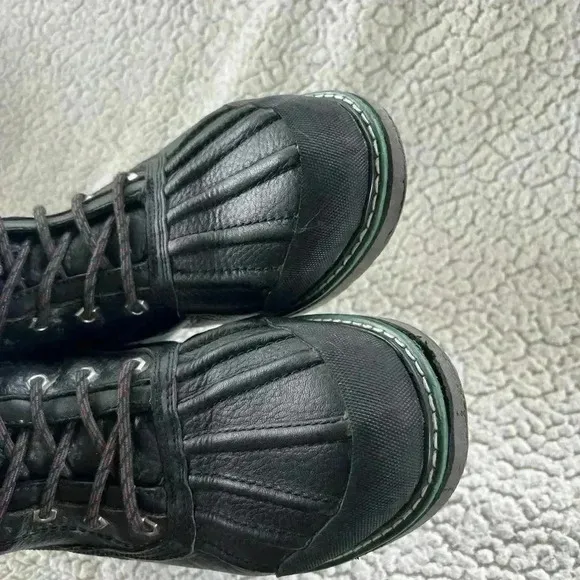 Coogi Men’s Black Leather Mid Top Boots Size Men’s 11