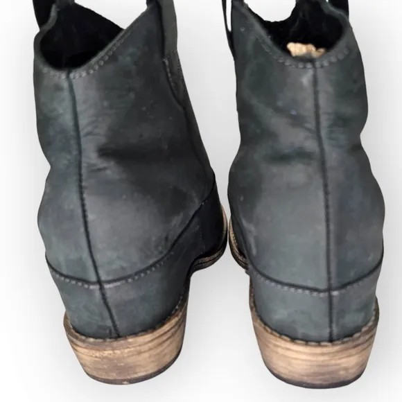 Coolway Just Be Leather Pull On Ankle Boots - Sz 8.5 M / EU 39 Black