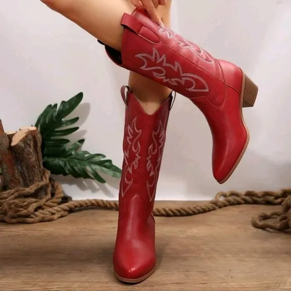 COPY - 20Vintage Embroidered Western Cowboy Boots
