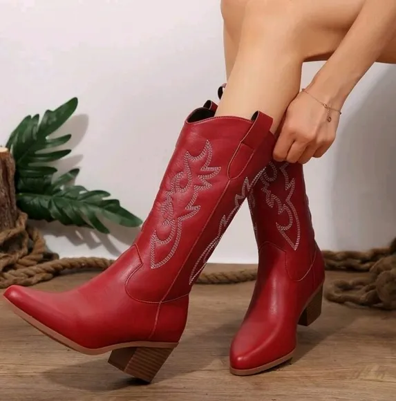 COPY - 20Vintage Embroidered Western Cowboy Boots
