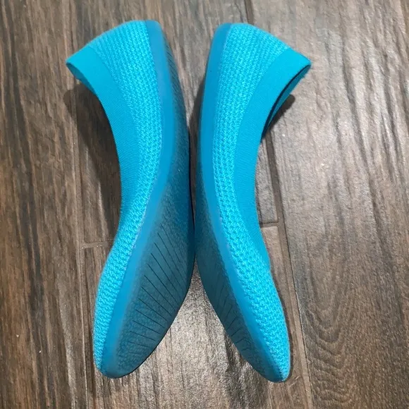 COPY - All Birds breathable round toe flats teal