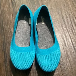 COPY - All Birds breathable round toe flats teal