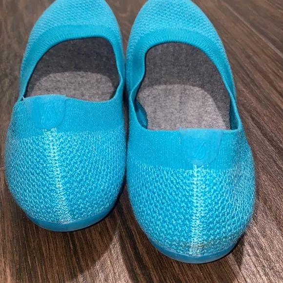 COPY - All Birds breathable round toe flats teal