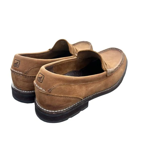 COPY - Sperry Top Sider Mens Size 8.5 M Gold Cup Brown Penny Loafer Shoes Colle…