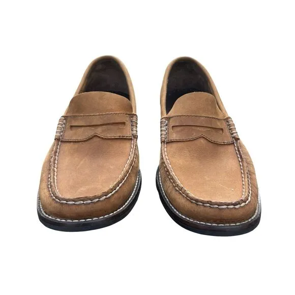COPY - Sperry Top Sider Mens Size 8.5 M Gold Cup Brown Penny Loafer Shoes Colle…