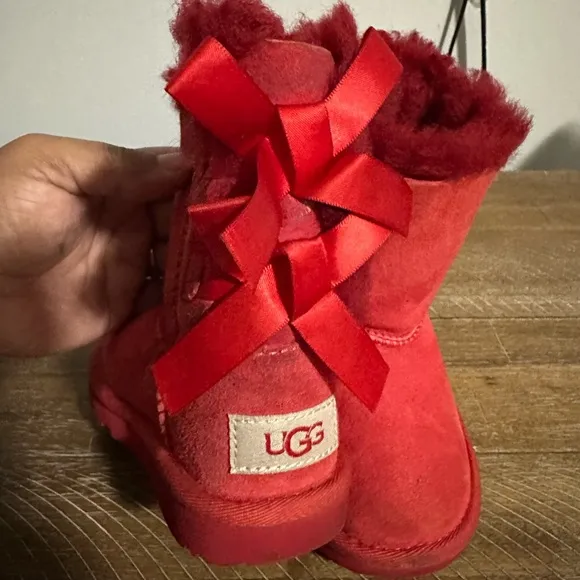 Cozy Red Kids Boots