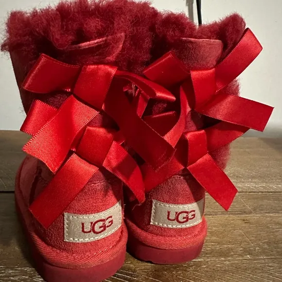 Cozy Red Kids Boots