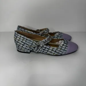 C.Paravano Women's Round Toe Ballet Flats with Strap Size 7