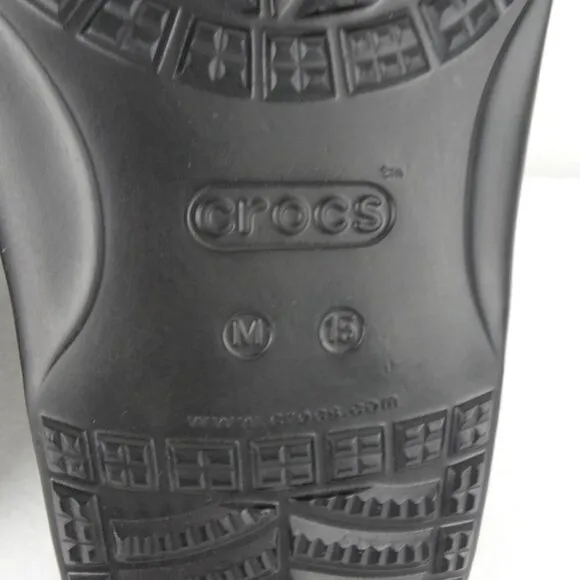 Crocs Animal Print Slides Men's Size 15 US Double Strap Sandals