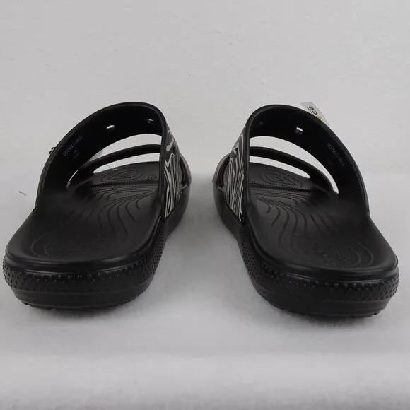 Crocs Animal Print Slides Men's Size 15 US Double Strap Sandals
