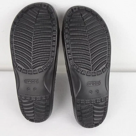 Crocs Animal Print Slides Men's Size 15 US Double Strap Sandals
