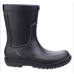 Crocs men’s Allcast black rain boots pull on boots size 7